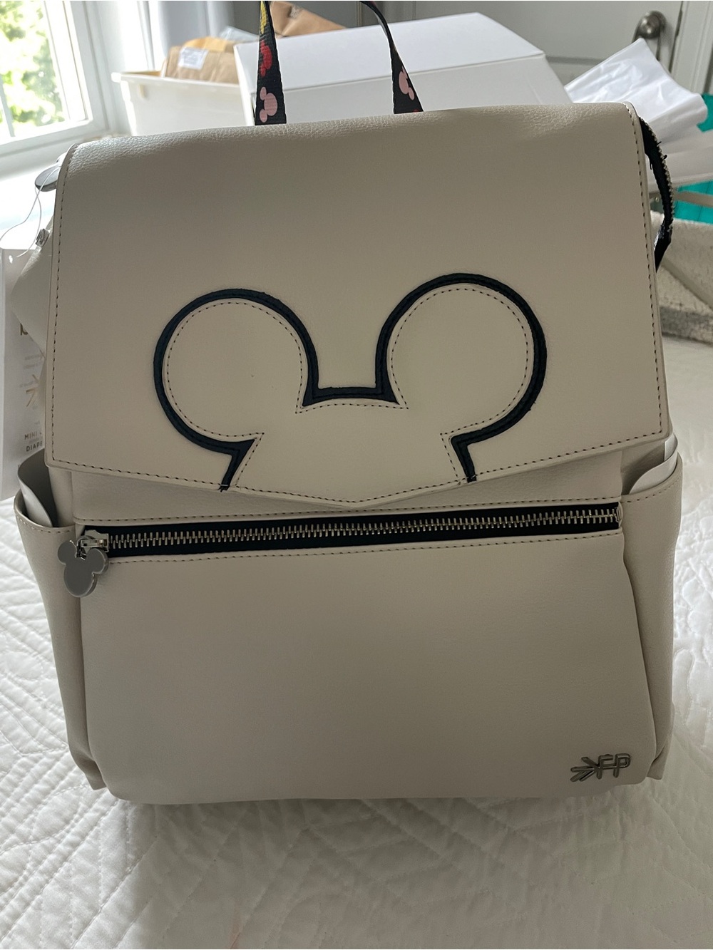 Hard-to-find NWT Freshly Picked Disney Mickey Diaper Bag Backpack Leather